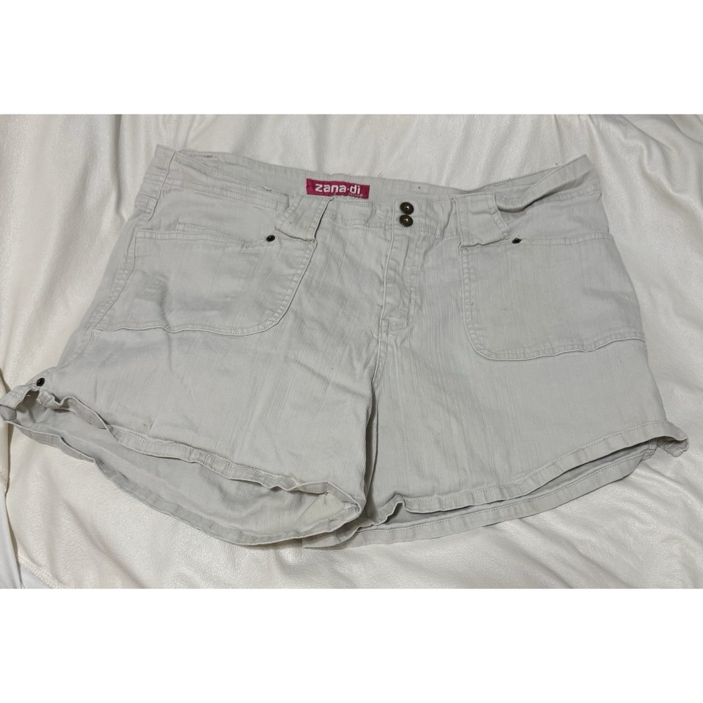 Zana Di Shorts Womens 20 Beige Cotton Stretch Blend